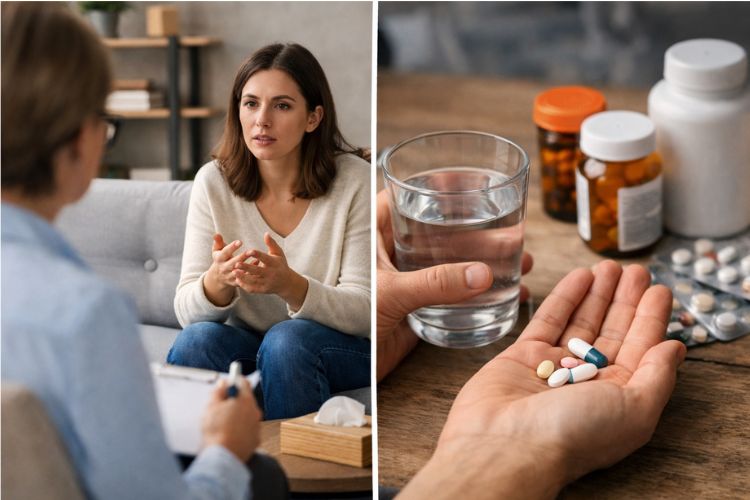 counselling vs. psychiatric medication