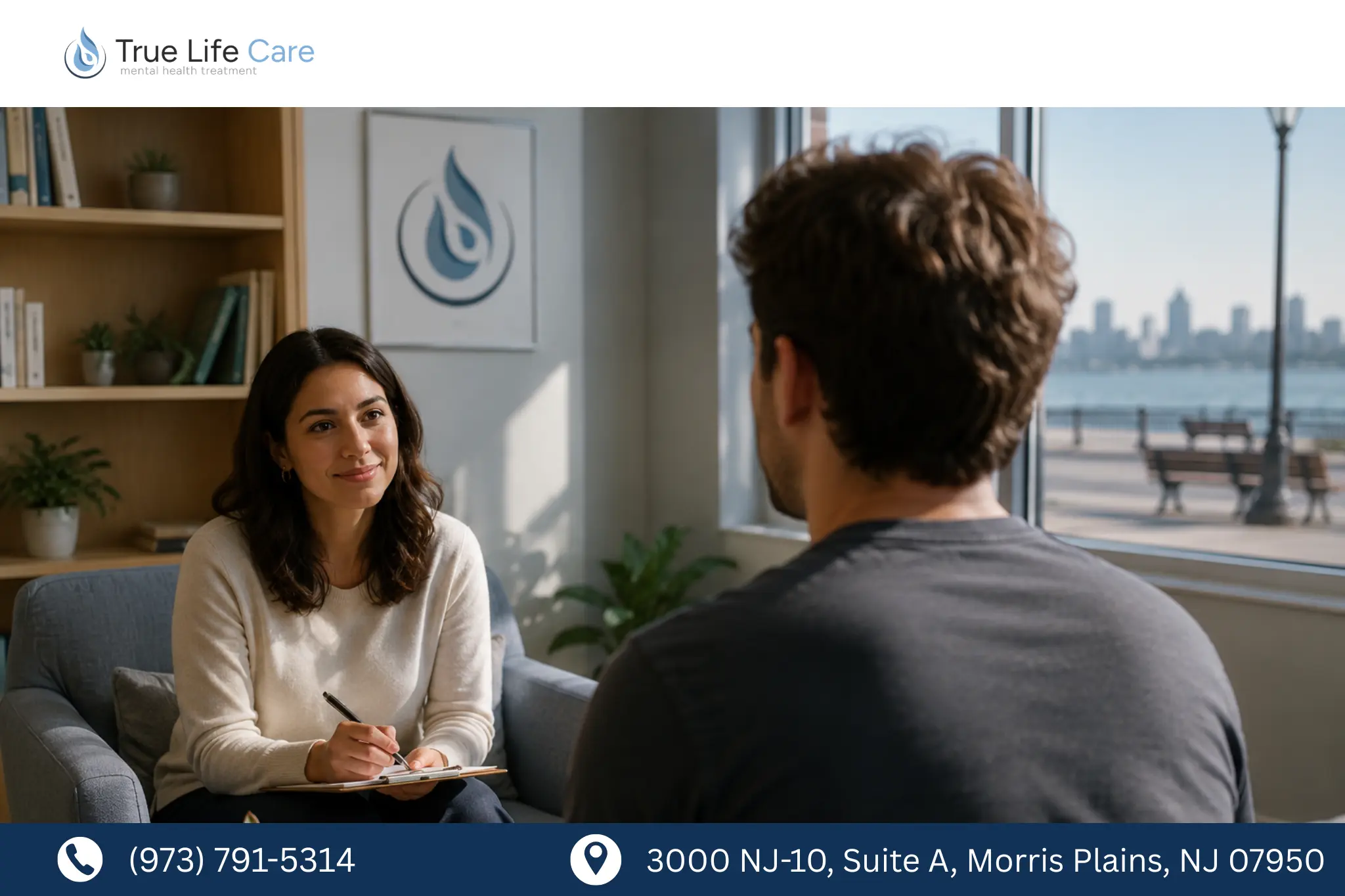 Person taking Cognitive Behavioral Therapy (CBT) TrueLifeCare
